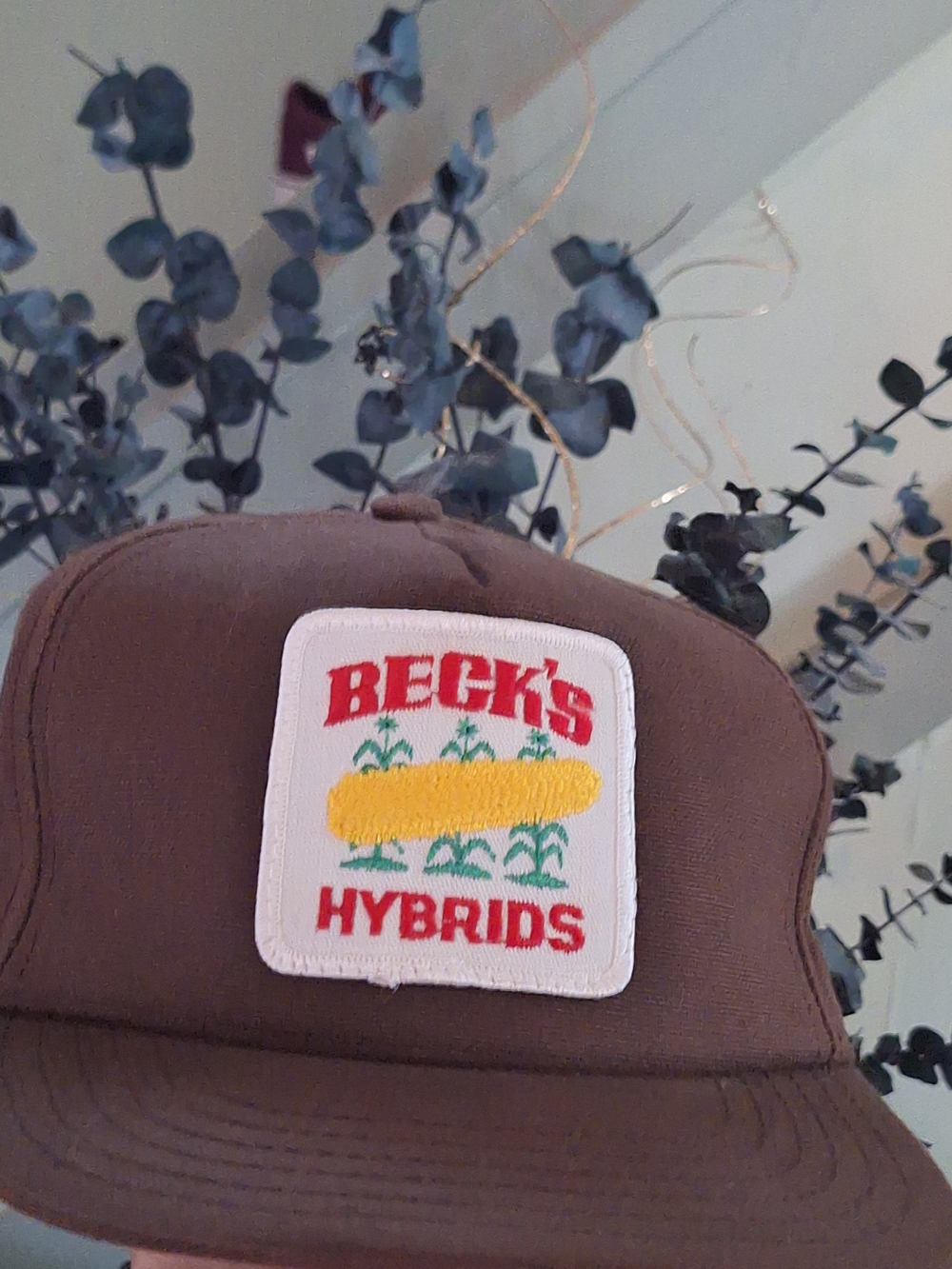 Kids Brown Patch Trucker Hat
